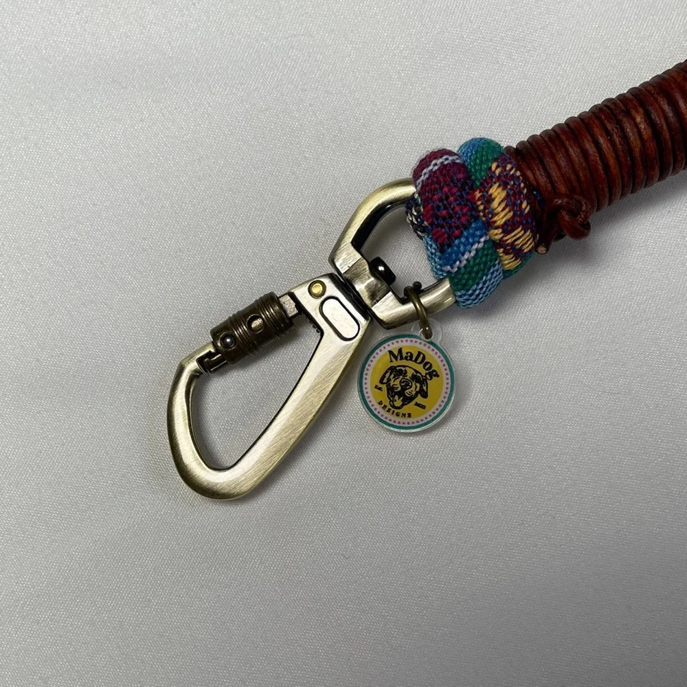 Colorful Woven Dog Collar with Charms - Picture 6 of 10